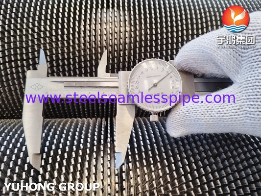 ASTM A312 TP304H Isı Değiştiricisi ve Reaktör Soğutması İçin Düzgeçli Fin Tüp