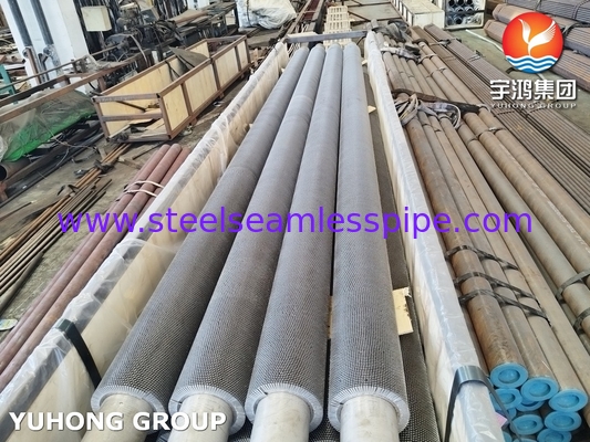 ASTM A312 TP304H Isı Değiştiricisi ve Reaktör Soğutması İçin Düzgeçli Fin Tüp
