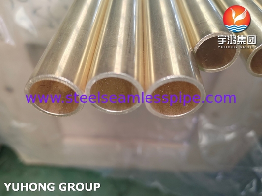 ASME B111 C44300 Bakır Tüp Bakır Çelik Dikişsiz Tüp Isı Değiştiricisi Tüp