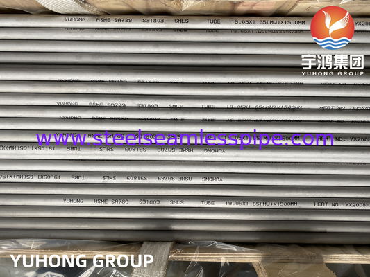ASTM A789 UNS S31803 SAF2205 Ayaklı ortamlarda çift çelik dikişsiz boru