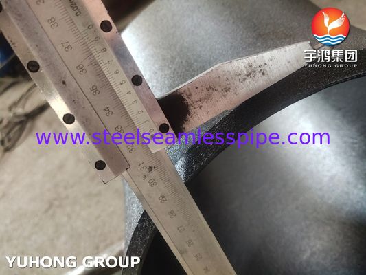 ASTM A234 WPB Karbon Çelik Ayakkabı 45DEG Uzun Yarıçap Buttwelded B16.9