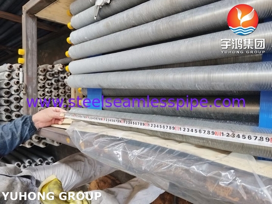ASME SA249 TP316L Al1100 Fin Çubuğu ile Yüklü Fin Tüp