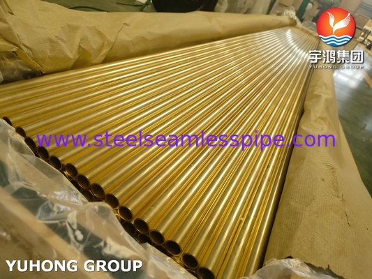 ASME SB111 C44300 Isı Değiştiricisi İçin Dikişsiz Bakır Tüp Bakır Tüp