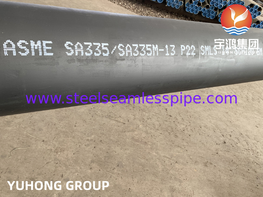 ASTM A335 P22 Rafinasyon Projeleri İçin Dikişsiz Alaşımlı Çelik Kazan Boruları