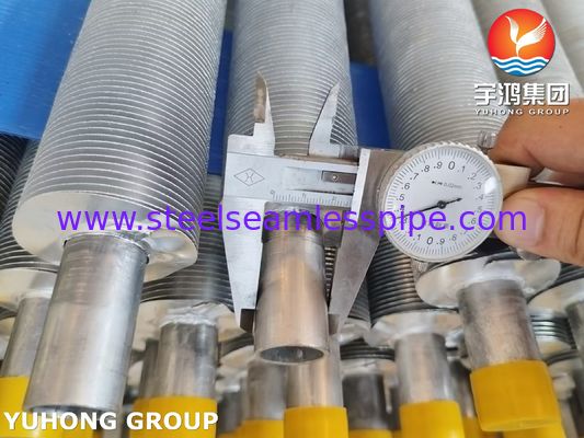 ASME SA249 Paslanmaz Çelik Sargılı Kanatlı Boru Kanat Tipi L LL KL Hava Soğutucu İçin