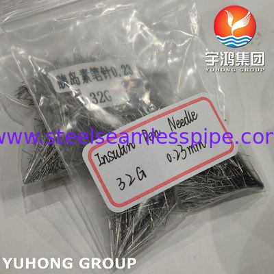 ISO9626 SUS304 İnsülin İğnesi, Şeker hastalığı tedavisi için beş bıçaklı iğne tüpü