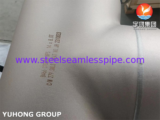 ASTM B466 C70600 Bakır Nikel Alaşımı Eşit Tee B16.9