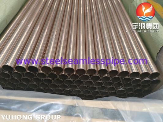 ASTM B111 C70600 Dikişsiz tüpler 90 10 Cu-Ni alaşımı