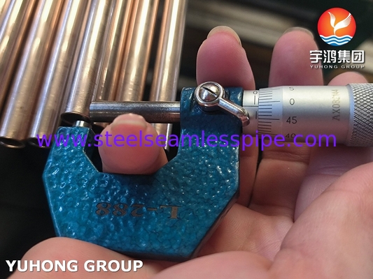 ASTM B111 C70600 Dikişsiz tüpler 90 10 Cu-Ni alaşımı
