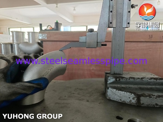 ASTM A403 / ASME SA403 WP316 / WP316L Paslanmaz çelik 90 derece dirseği B16'ya uygun dikişsiz ipli kaynaklı9