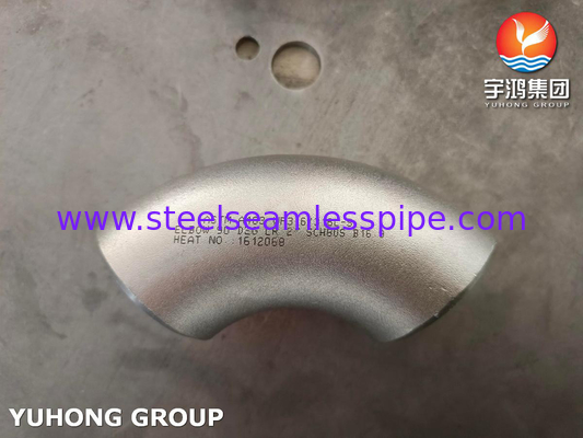 ASTM A403 / ASME SA403 WP316 / WP316L Paslanmaz çelik 90 derece dirseği B16'ya uygun dikişsiz ipli kaynaklı9