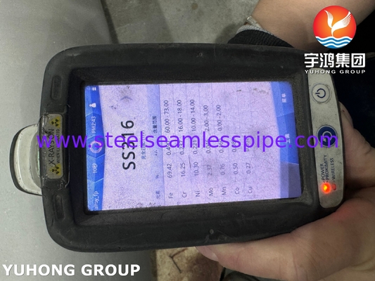 ASTM A403 / ASME SA403 WP316 / WP316L Paslanmaz çelik 90 derece dirseği B16'ya uygun dikişsiz ipli kaynaklı9