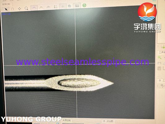 26G Paslanmaz Çelik Geri Kesim Açılı İğne Tüpü Tıbbi Delme İçin ISO9626 SUS304