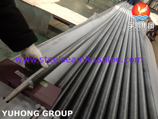 ASME SB163 N04400 Hava soğutucu ve gaz yeniden kaynatma makinesi için alüminyum kanatlı gömülü kanatlı tüp