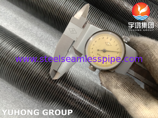 ASME SB163 N04400 Hava soğutucu ve gaz yeniden kaynatma makinesi için alüminyum kanatlı gömülü kanatlı tüp