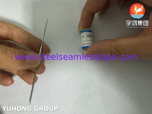 SUS304 Tıbbi iğne tüpü Lancet Bevel Point ISO9626 ISO7864
