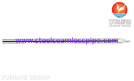 30G Paslanmaz Çelik Çukurlu Kan Lançeti, Kan Toplama için Bevel Solid Tip İğne Tüpü, ISO9626