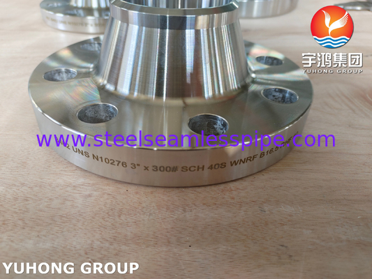 ASTM B462 Hastelloy C276 Nikel Alaşımı UNS N10276 Saldırma Boynuz Flange WNRF