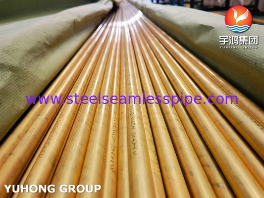 ASME SB111 C68700 Isı Değiştiricisi İçin Dikişsiz Bakır Tüpler O61