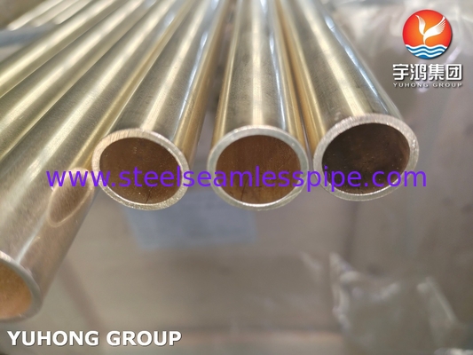 Admiralty Pirinç Boru Bronz Su Borusu Bakır Alaşımlı Boru Tu B111 C44300 19.05MM*2.11MM*7315MM ,O61,ET/HT Eşanjör