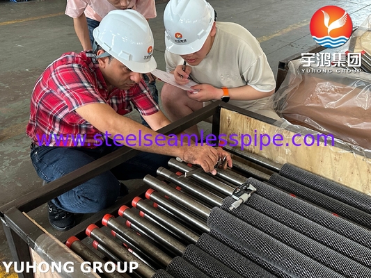 ASTM A213 T11 Alaşımlı çelik dikişsiz tüp HFW Petrol ve rafineriler için tırnaklı kanatlı tüp