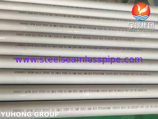 ASME SA213 TP347 S34700 Kondansör İçin Paslanmaz Çelik Dikişsiz Tüp