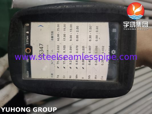 ASME SA213 TP347 S34700 Kondansör İçin Paslanmaz Çelik Dikişsiz Tüp