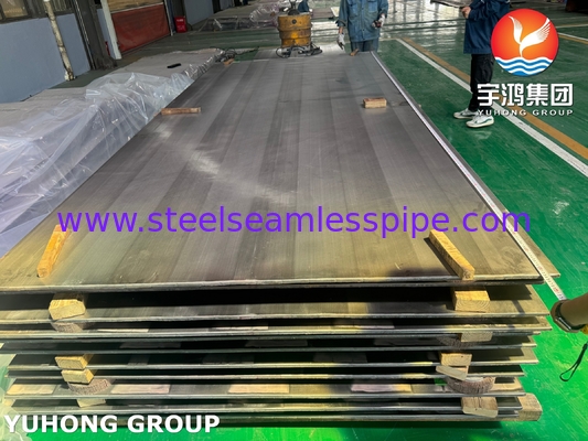 Patlayıcı kaplama plaka ASME SA516 Gr.70 Karbon Çelik Kaplama ASME SB127 Monel 400