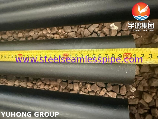 ASTM A335 / ASME SA335 P9 Alaşımlı çelik dikişsiz boru Siyah Boyalı Beveled Son