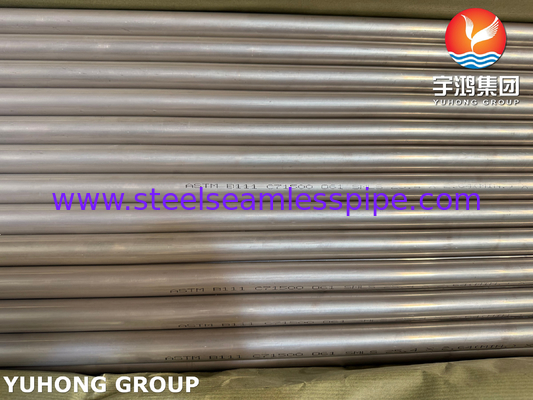 ASME SB111 UNS C71500 Bakır Nikel Tüp CuNi 70/30 Dikişsiz Kondansör Tüp