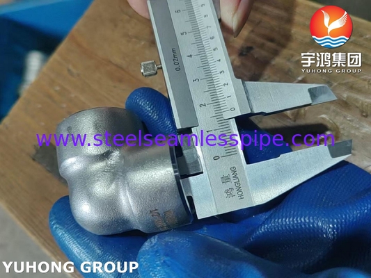 ASTM A182 F53 S32750 Süper Dupleks Paslanmaz Çelik 90Deg Dirseği B16.11 Kimyasal Uygulama