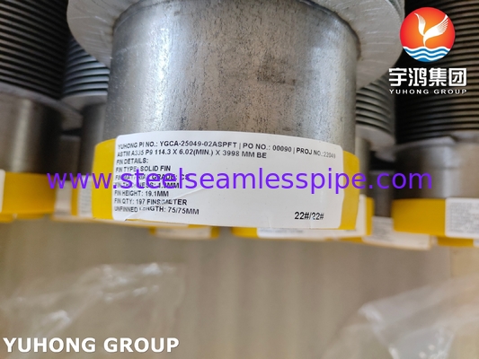 ASTM A335 P9 Isı aktarma ekipmanları için spiral kanatlı boru
