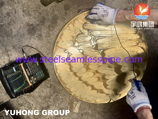 ASTM B171 C46400 Donanma Bakır Disk Bakır Alaşımlı Plaket Tüp Yaprakları Borma Isı Değiştiricisi Bileşenleri İçin