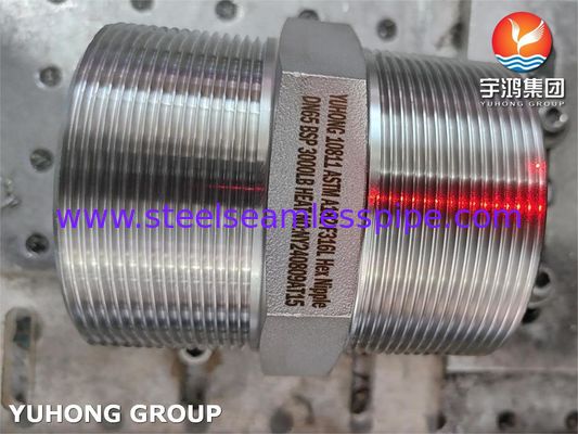 ASTM A182 F316L BSP Rakoruşu Altıgen Nipeli Basınçlı Dövme