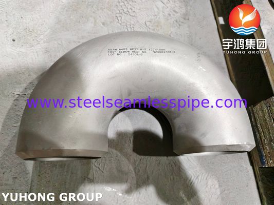 ASTM A403 WP321H Paslanmaz çelik boru montajı ASME B16.9 Buttweld 180° dirseği