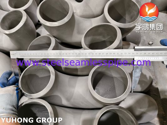 ASTM A403 WP321H Paslanmaz çelik boru montajı ASME B16.9 Buttweld 180° dirseği