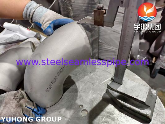 ASTM A403 WP321H Paslanmaz çelik boru montajı ASME B16.9 Buttweld 180° dirseği