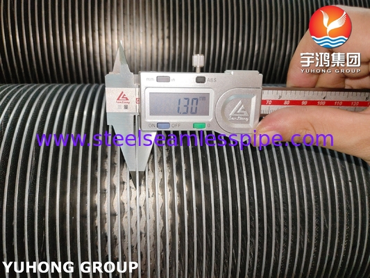 ASTM A376 TP347H katı Spiral Yüksek Frekanslı kaynaklı HFW Kanatlı Boru 11Cr
