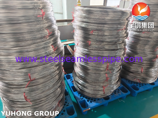 SUS304 Enjeksiyon iğne tüpleri için sarmallanmış paslanmaz çelik tıbbi kapilyar borular ISO9626