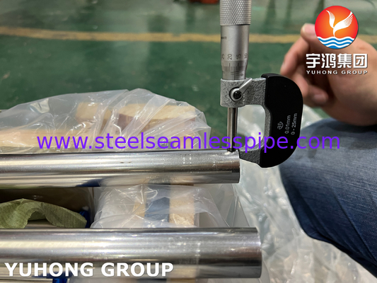 ASTM B111 / ASME SB111 C71500 Bakır Nikel Boru Isı Eşanjörü Borusu