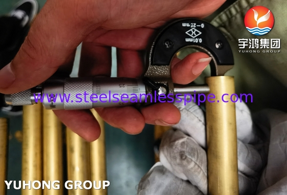 ASTM B111 C68700 Kondenser Isı Eşanjörü için Bakır Nikel Boru
