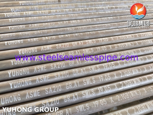 ASTM A210 / ASME SA210 Gr A1 Dikişsiz Orta Karbonlu Çelik Kazan Borusu Minimum Duvar