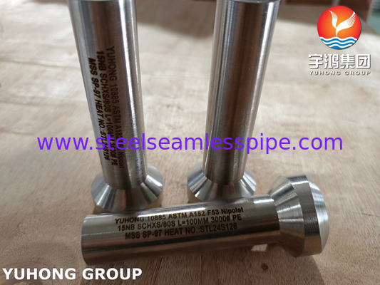 ASTM A182 F53 Süper Dubleks Çelik 2507 Nipolet Bağlantı Parçası MSS SP-97