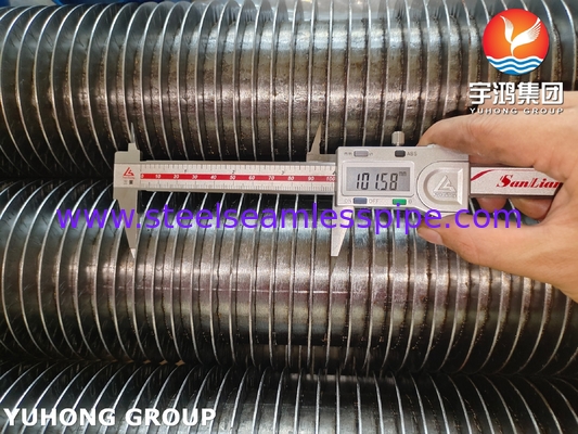 ASTM A335 P22 HFW Serrated Fin Tube 11-13Cr ısı değiştiricileri için