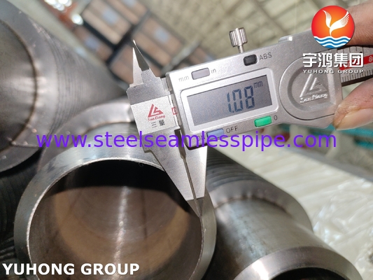 ASTM A335 P22 HFW Serrated Fin Tube 11-13Cr ısı değiştiricileri için
