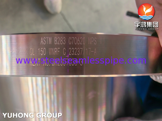 ASTM B283 C70620 Bakır Nikel Alaşımlı Flanş Denizcilik Uygulamaları İçin