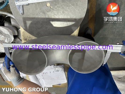 ASTM B366 N08810 Nikel Alaşımlı 180° Yüksek Sıcaklık Boru Bağlantısı için Dönüş Dirseği