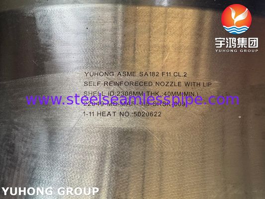 ASTM A182 F11 Cl.2 Kendiliğinden Güçlendirilmiş Düzenle Yüksek sıcaklık ve yüksek basınçlı boru sistemleri ve basınçlı kaplar.