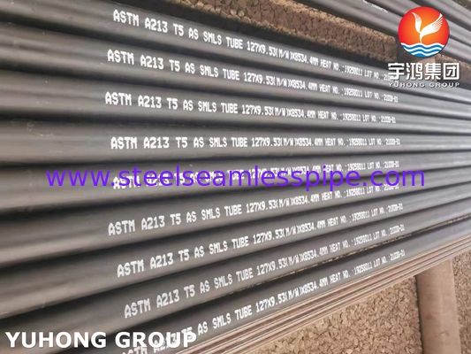 Kaldırma süper ısıtıcısı için ASTM A213 T5 alaşımlı çelik dikişsiz boru