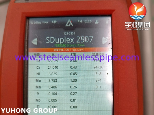 ASTM A790 UNS S37500 Süper Dupleks Paslanmaz Çelik Dikişsiz Boru